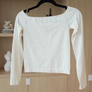 Elegant White Long Sleeve Top